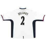 Camiseta Diadora Tercera del Aston Villa 2000-01 Delaney #2 Talla XXL