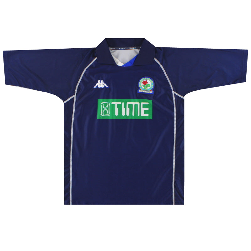 Camiseta de la segunda equipación del Blackburn Kappa de 2000-01, talla XL