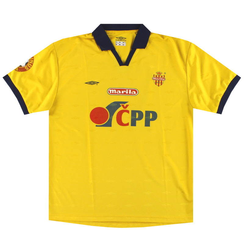 2000-01 FK Marila Pribram Umbro Camiseta de Partido de Local #17 L