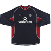 2000-01 Manchester United Umbro Tercera Camiseta Manga Larga XL