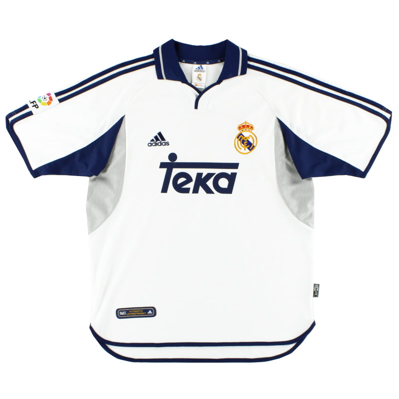 Camiseta del Real Madrid adidas de local 2000-01 XL