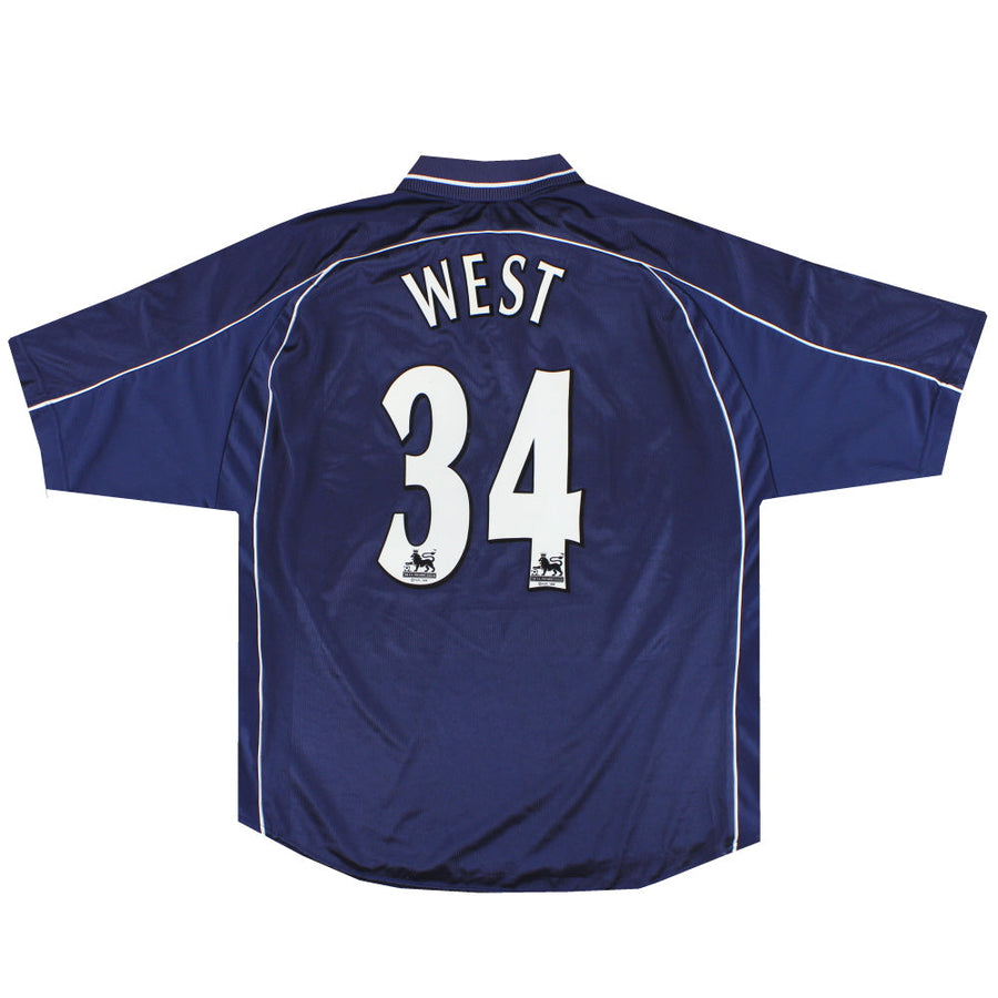 Camiseta Puma de visitante del Derby County 2000-01 West #34 Talla XL