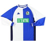 2000-02 Blackburn Kappa Home Shirt L/S - Classic Football Kit