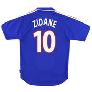 2000-02 Francia camiseta de casa adidas Zidane #10 S