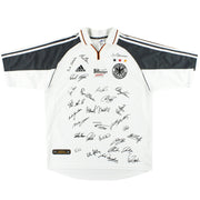 2000-02 Alemania adidas Camiseta Local 'Firmada por el Plantel' L