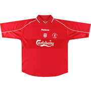 Camiseta de local de los "ganadores de la Copa" Reebok del Liverpool 2000-02 XL