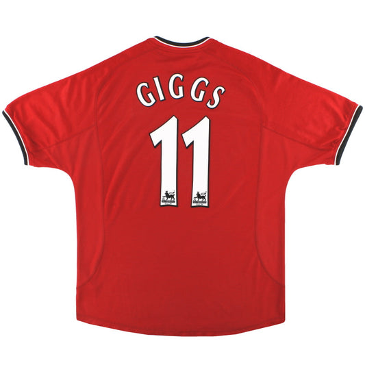 2000-02 Manchester United Umbro Home Shirt Giggs #11 *Mint* L