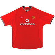 2000-02 Manchester United Umbro Camiseta Local XXL