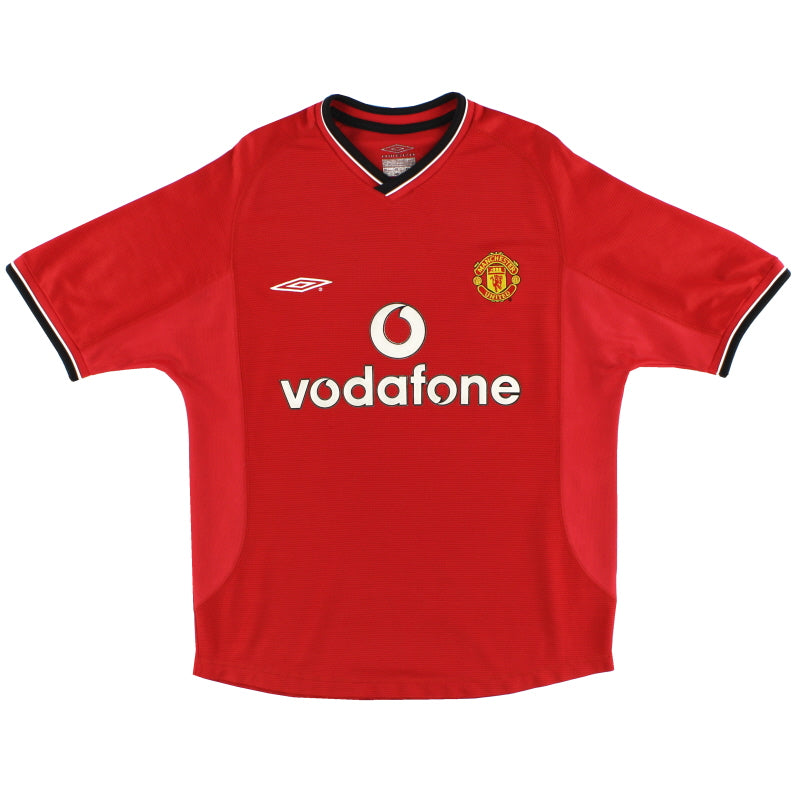 2000-02 Manchester United Umbro Camiseta de local XL.Niños