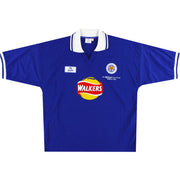 Camiseta de local 2000 Leicester Fox Leisure 'Worthington Cup Final' *Impecable* XL
