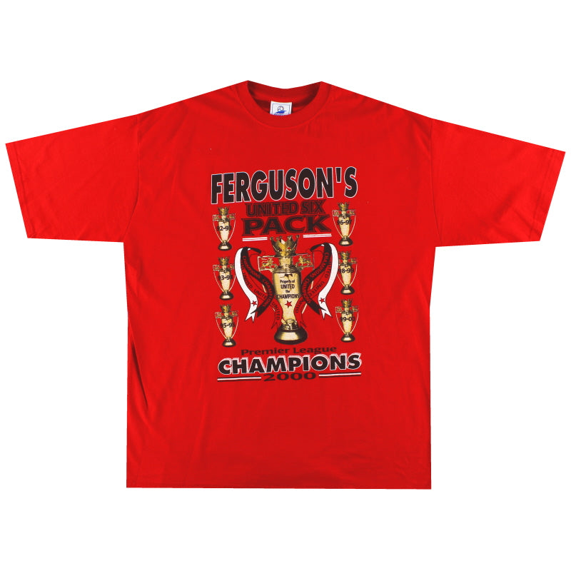 Camiseta Gráfica 'Six Pack' Manchester United 2000 Talla XXL