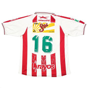 2000 Necaxa #16 Camiseta de local de la Copa Mundial de Clubes (XL) Eescord