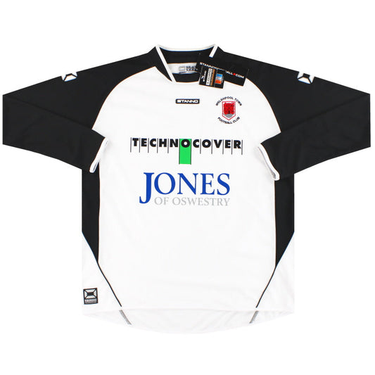 2000's Welshpool Town Stanno Home Shirt L/S *w/tags* M/L