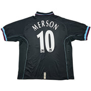 Camiseta del Aston Villa 2000/01 de visitante #10 Merson (L) Diadora