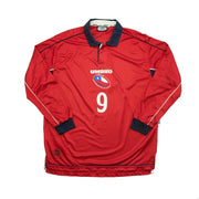 2000/01 Chile Zamorano #9 Camiseta de local de manga larga (L) Umbro