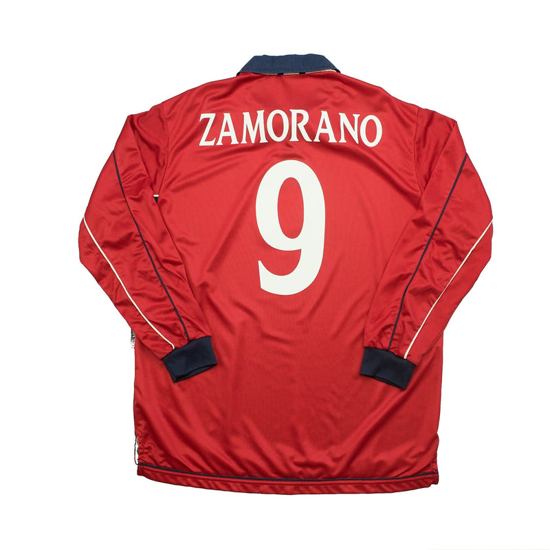2000/01 Chile Zamorano #9 L/S Home Shirt (L) Umbro