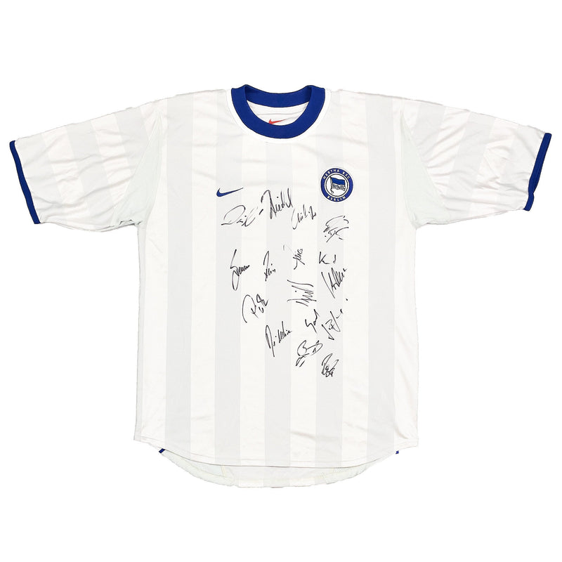 2000/01 Hertha Berlin *Squad Signed* Away Shirt (M) Nike