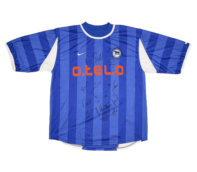 2000/01 Hertha Berlin *Squad Signed* Home Shirt (L) Nike
