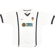 2000/01 Camiseta de casa Valencia Deschamps #4 (L) Nike