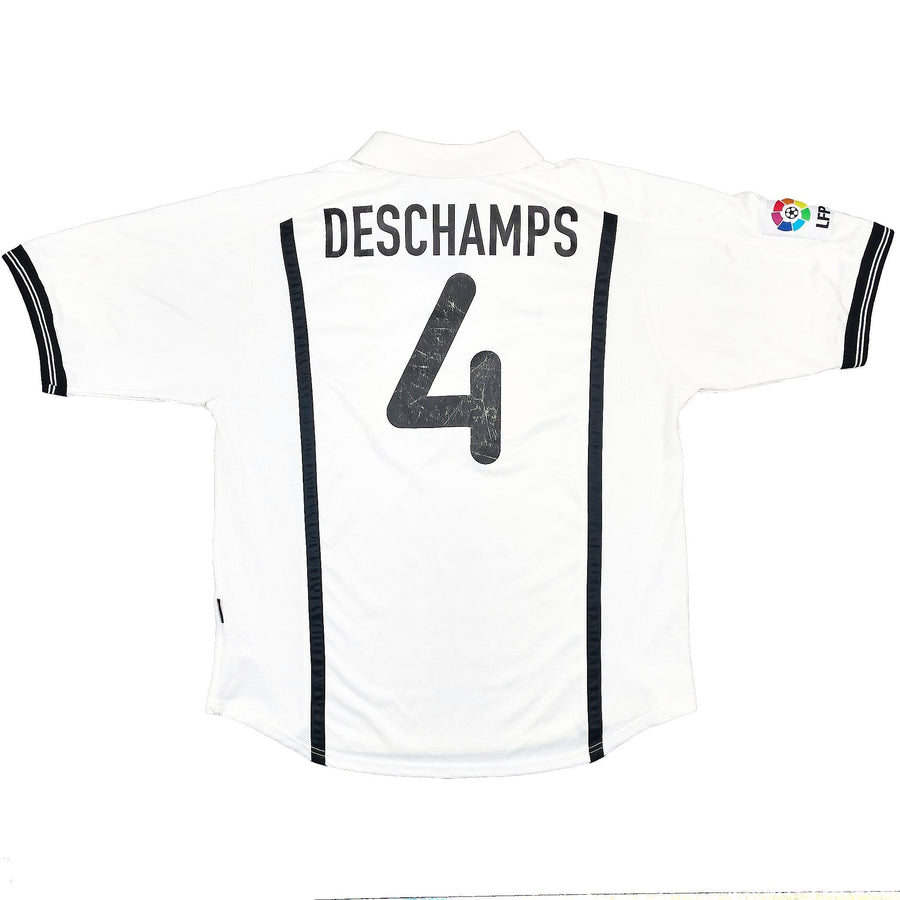 2000/01 Camiseta de casa Valencia Deschamps #4 (L) Nike