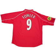 2000/02 Liverpool Camiseta de Casa Europea Fowler #9 (XXL) Reebok