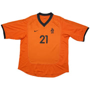 2000/02 Países Bajos Makaay #21 Camiseta de Local (L) Nike