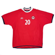 2000/02 Noruega Solskjaer #20 Camiseta Local (XXL) Umbro