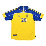 2000/02 Suecia Larsson #20 Camiseta Local (L) Adidas