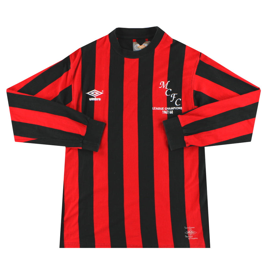 Camiseta retro Manchester City Umbro 1967-68 L/S M de los años 2000