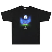 Camiseta de Schalke de los 2000 con gráfico de la Liga de Campeones, talla L