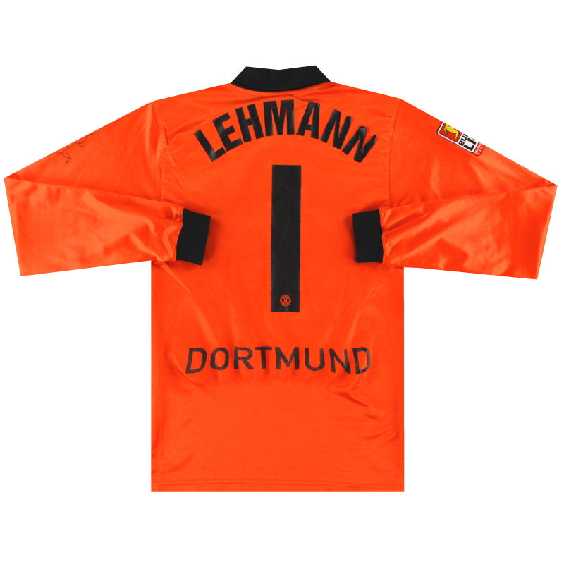 Camiseta de portero del Borussia Dortmund 2001-02 Lehmann #1 Talla S