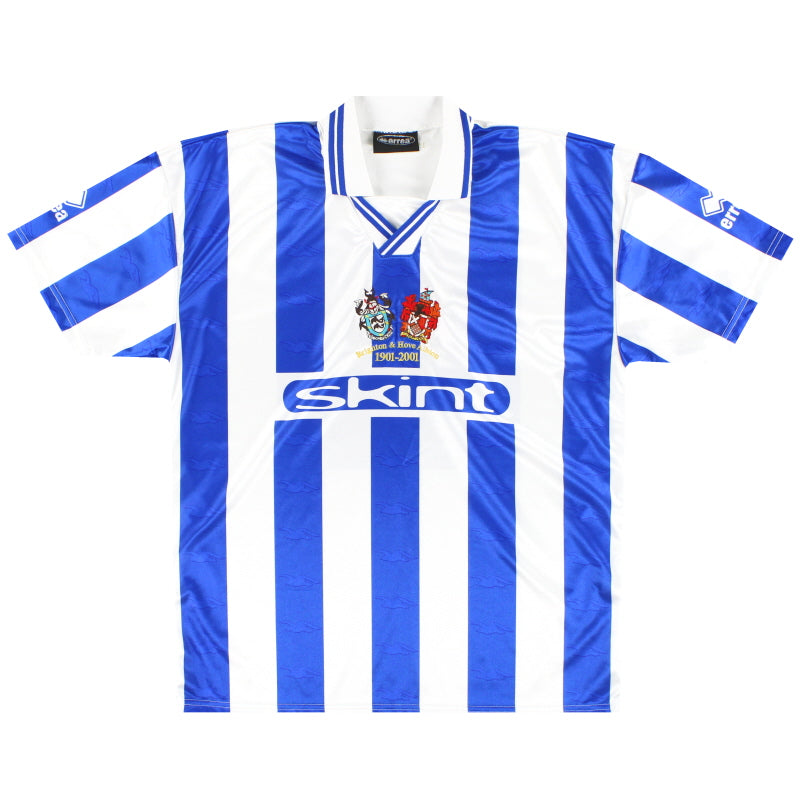 Camiseta Local Brighton Errea Centenario 2001-02 XXXL