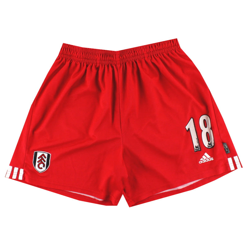 2001-02 Fulham adidas pantalón corto de la segunda equipación #18 XL