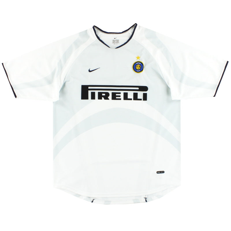2001-02 Inter de Milán Nike Camiseta Visitante *Excelente* L
