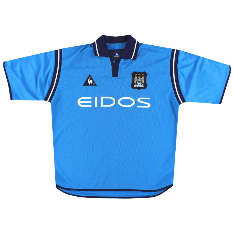 Camiseta de local Le Coq Sportif del Manchester City 2001-02 L