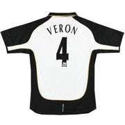 2001-02 Manchester United Camiseta Umbro Centenario Veron #4 XL