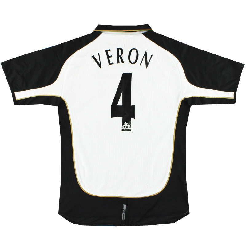 2001-02 Manchester United Camiseta Umbro Centenario Veron #4 XL