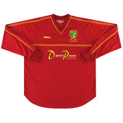 Camiseta de Visitante del Centenario del Norwich City 2001-02 Manga Larga *Como Nueva* XL