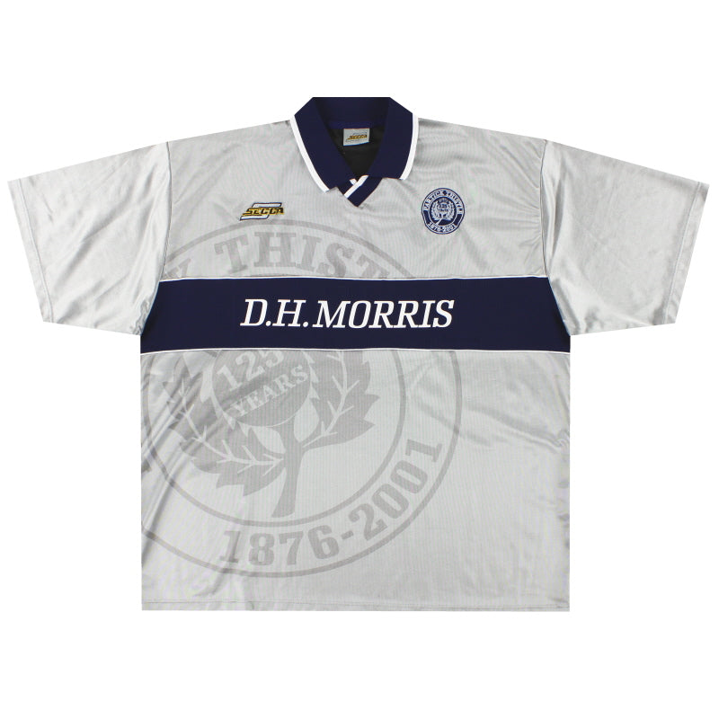 Camiseta de visitante del Partick Thistle 2001-02 *Como Nueva* XXL