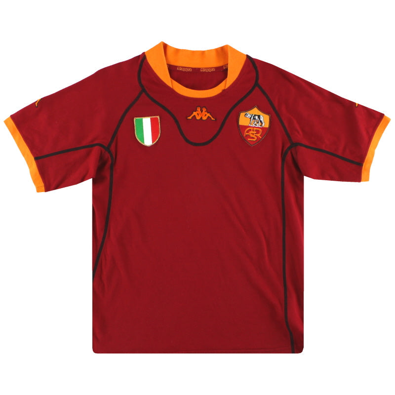2001-02 Roma Kappa Camiseta Local XL.Niños