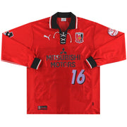2001-02 Urawa Red Diamonds Puma Camiseta de partido de local L/S #16 L