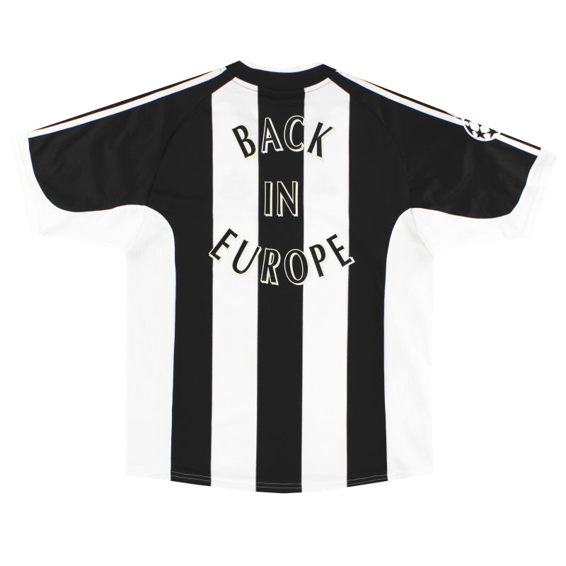 2001-03 Newcastle adidas Camiseta Local 'Back In Europe' *con etiquetas* L
