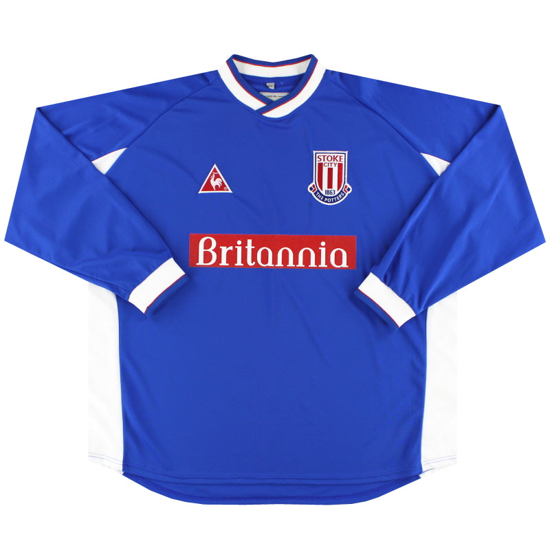 2001-03 Camiseta de visitante Stoke City Le Coq Sportif L/S XXXL