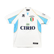2001 Lazio Mancini #10 Camiseta 'Testimonial Mancio Day' (S) Errea