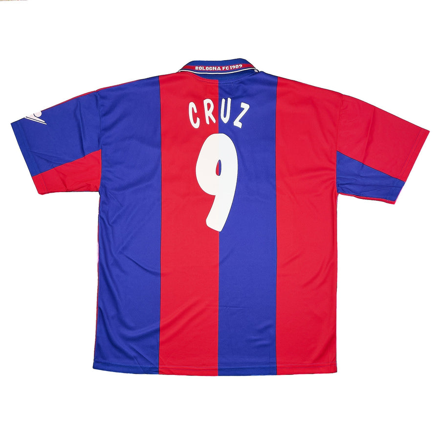 2001/02 Camiseta Local Bologna Cruz #9 (XL) Macron