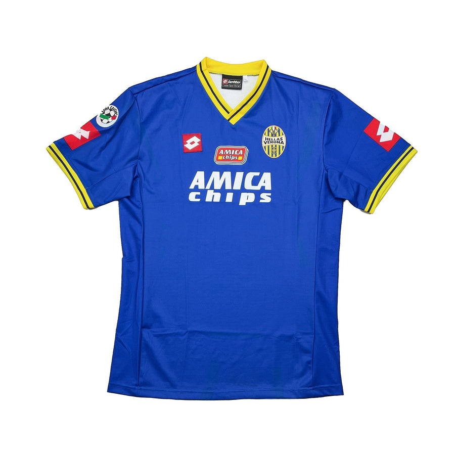 Camiseta local del Hellas Verona 2001/02 (XL) Lotto
