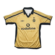 Camiseta Manchester United Beckham #7 de visitante/alternativa *Centenario* 2001/02 (M) Umbro