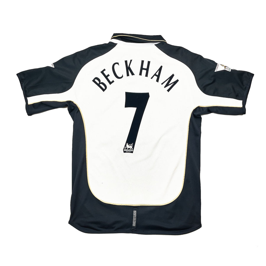 Camiseta Manchester United Beckham #7 de visitante/alternativa *Centenario* 2001/02 (M) Umbro