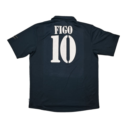 2001/02 Real Madrid Figo #10 *Centenary* Away Shirt (XL) Adidas
