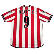 2001/02 Southampton Beattie #9 *Usada en partido vs Manchester United* Camiseta Local (XL) SFC